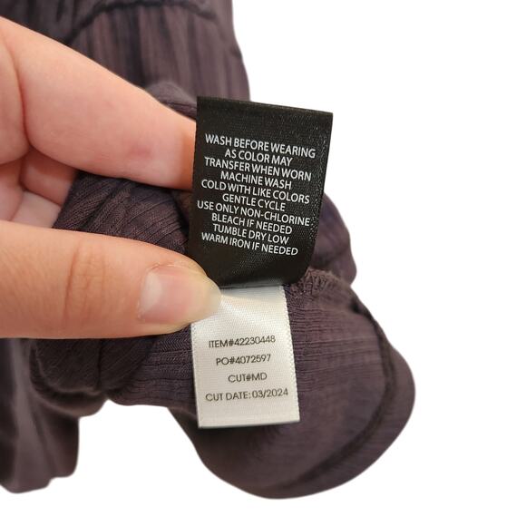 Torrid Textured Jersey Square Neck Flutter Sleeve Babydoll Blouse Periscope 2X - Picture 10 of 10